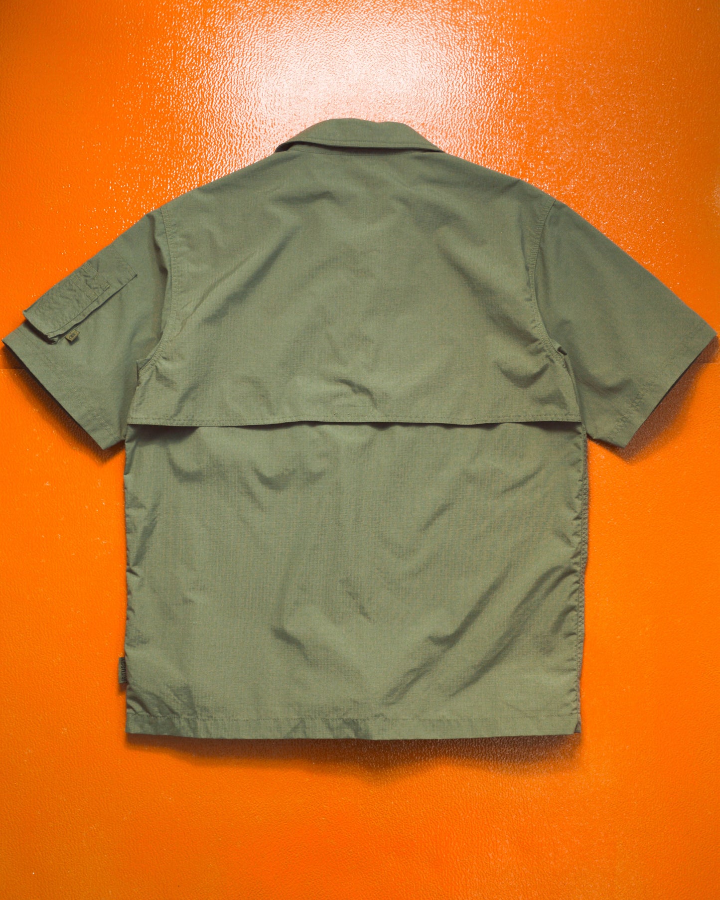 Stussy Olive Surplus Ripstop Zip Up Shirt (~M~)