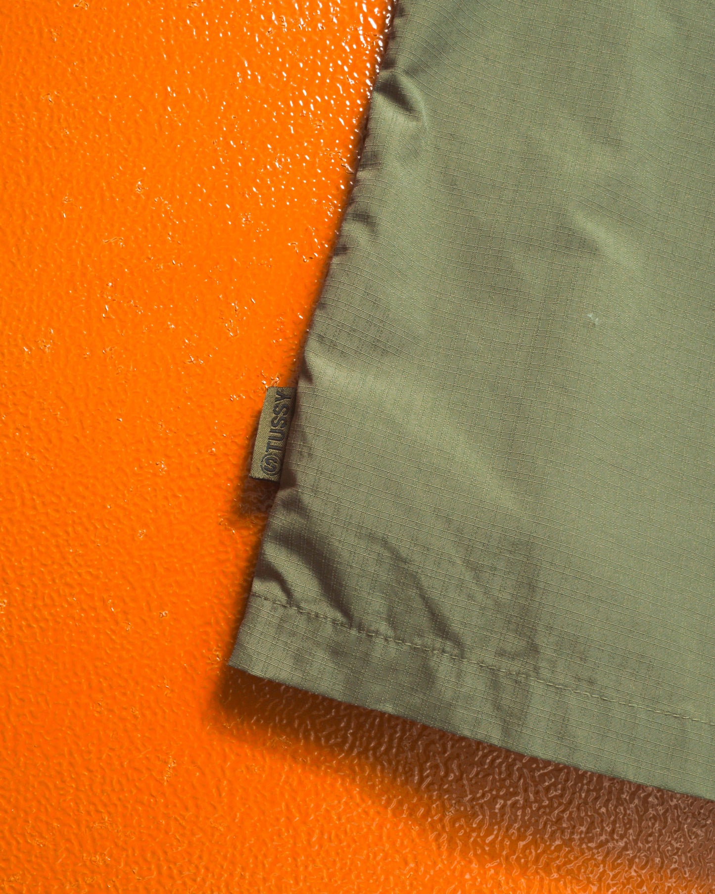 Stussy Olive Surplus Ripstop Zip Up Shirt (~M~)