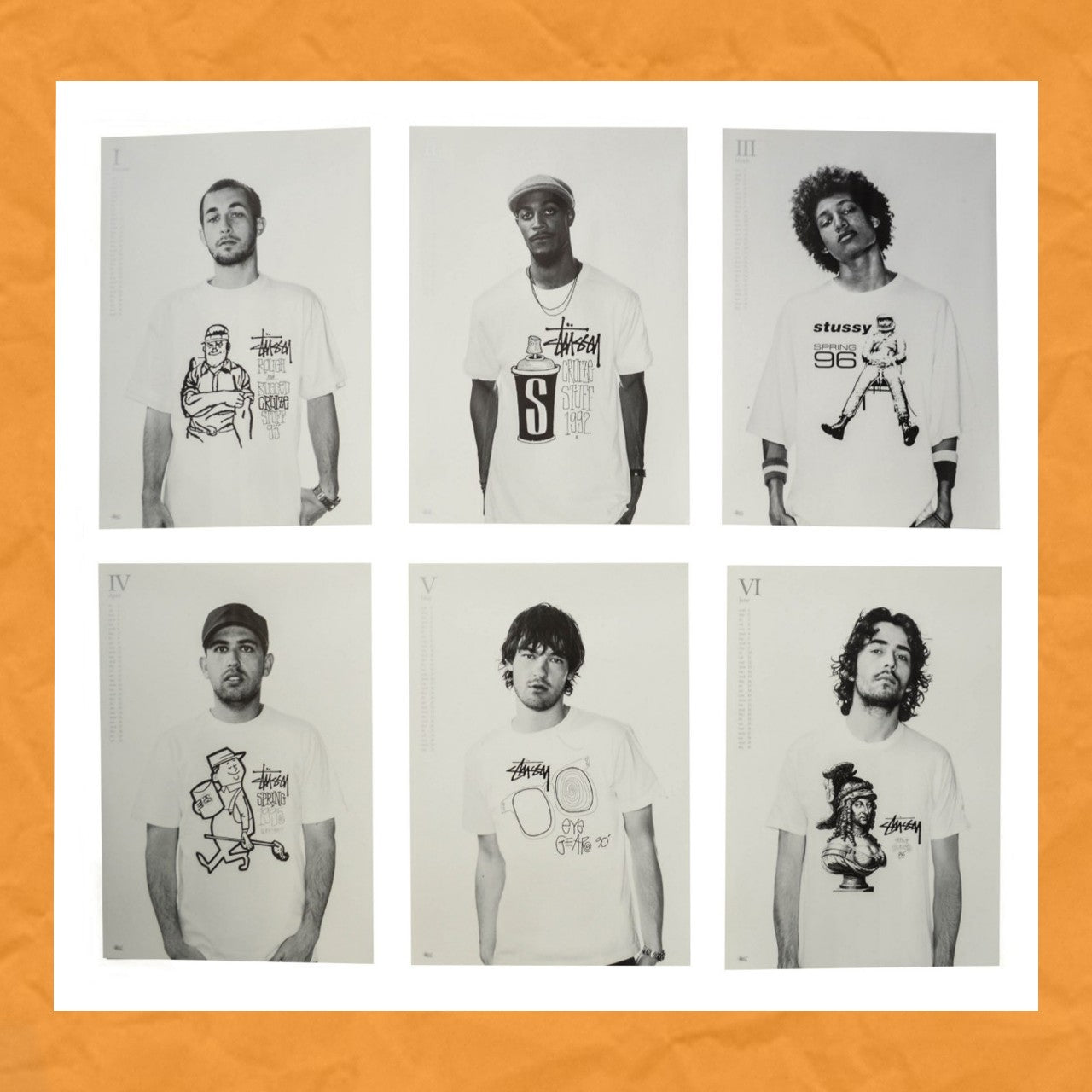 Stussy Sealed 25th anniversary White Calendar Prints / Posters (12 pack)
