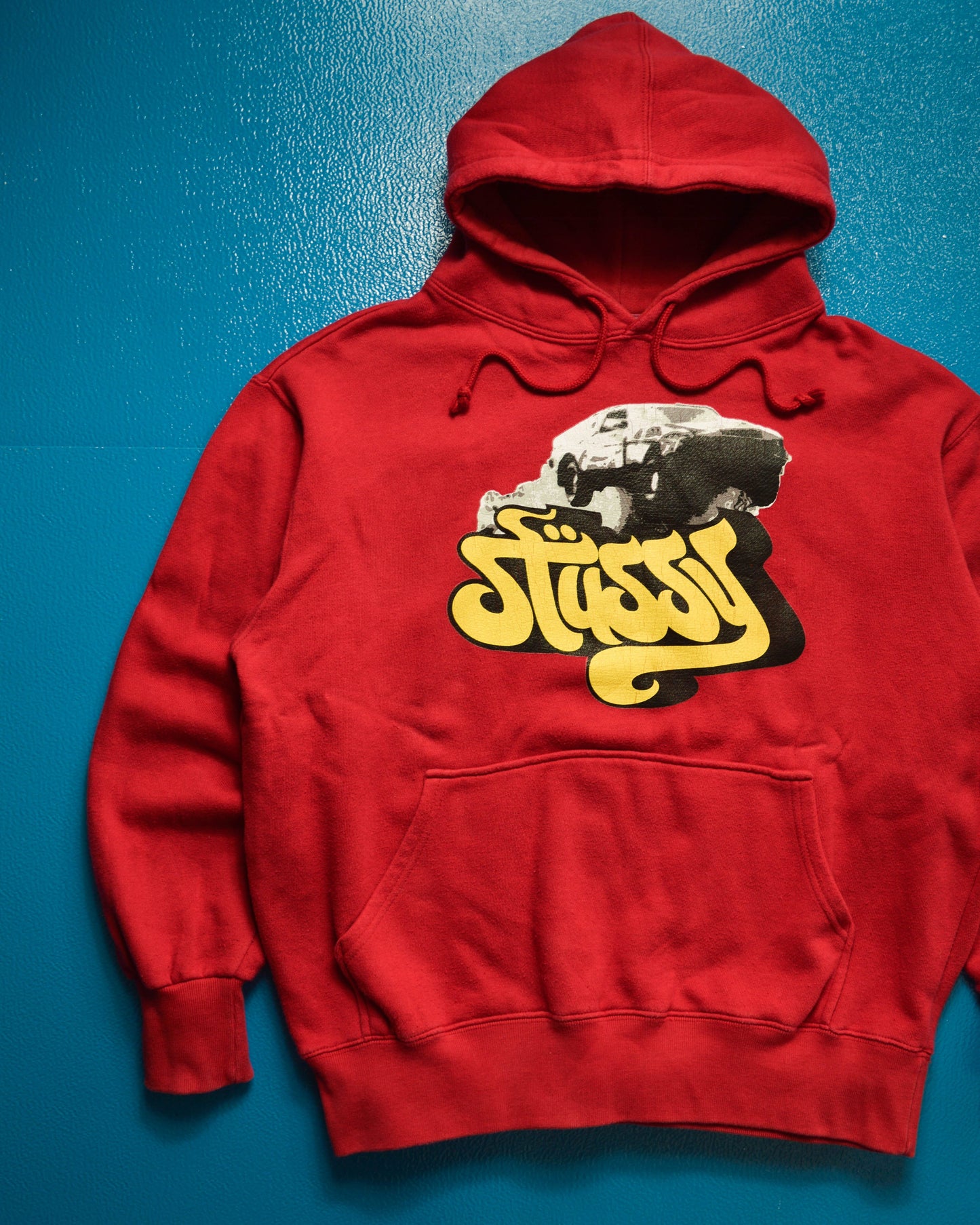 Stussy Stunt Car Red Pullover Hoody (~M~)