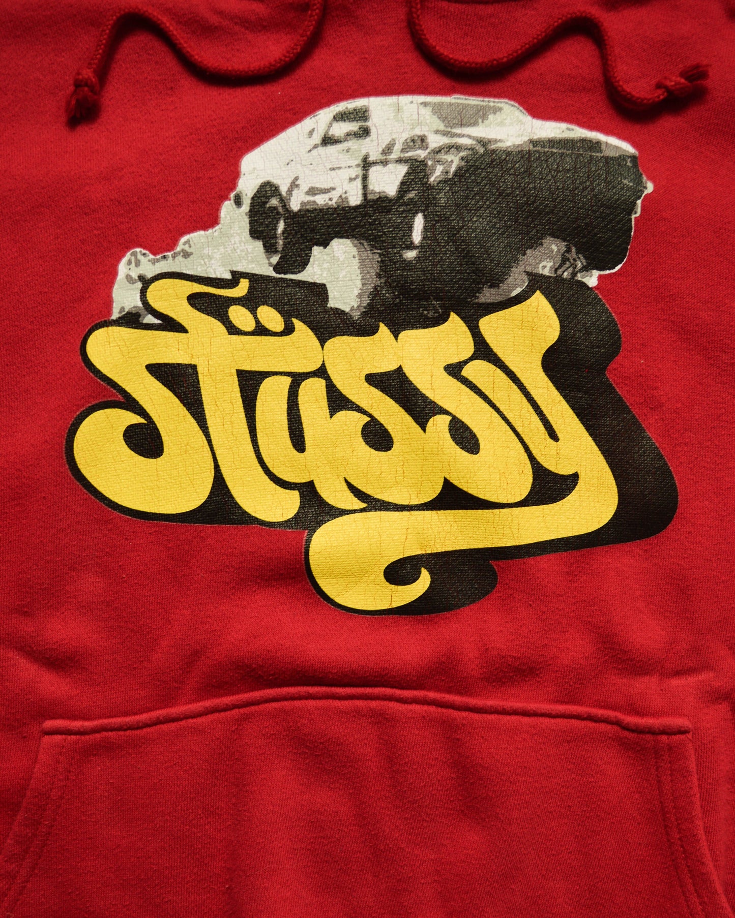 Stussy Stunt Car Red Pullover Hoody (~M~)