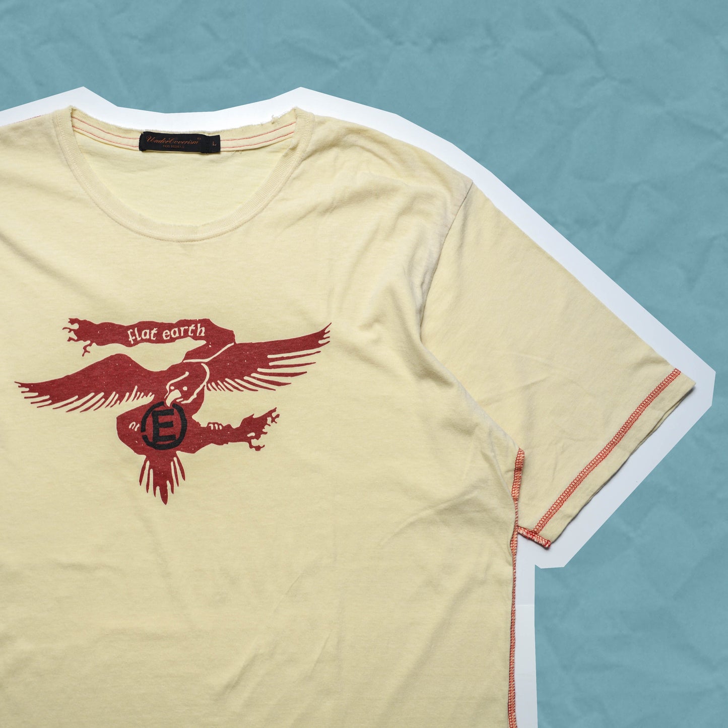 Undercover S/S03 Cream “Flat Earth” Scab T-shirt (L)