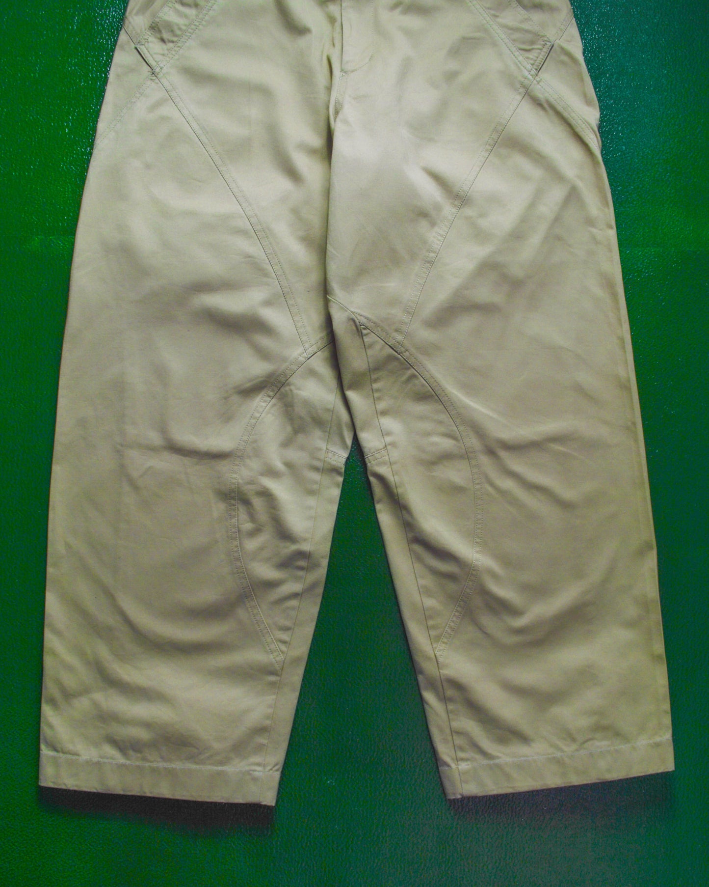 yohji yamamoto Curved Multi-Panel Beige Pants (30~32)