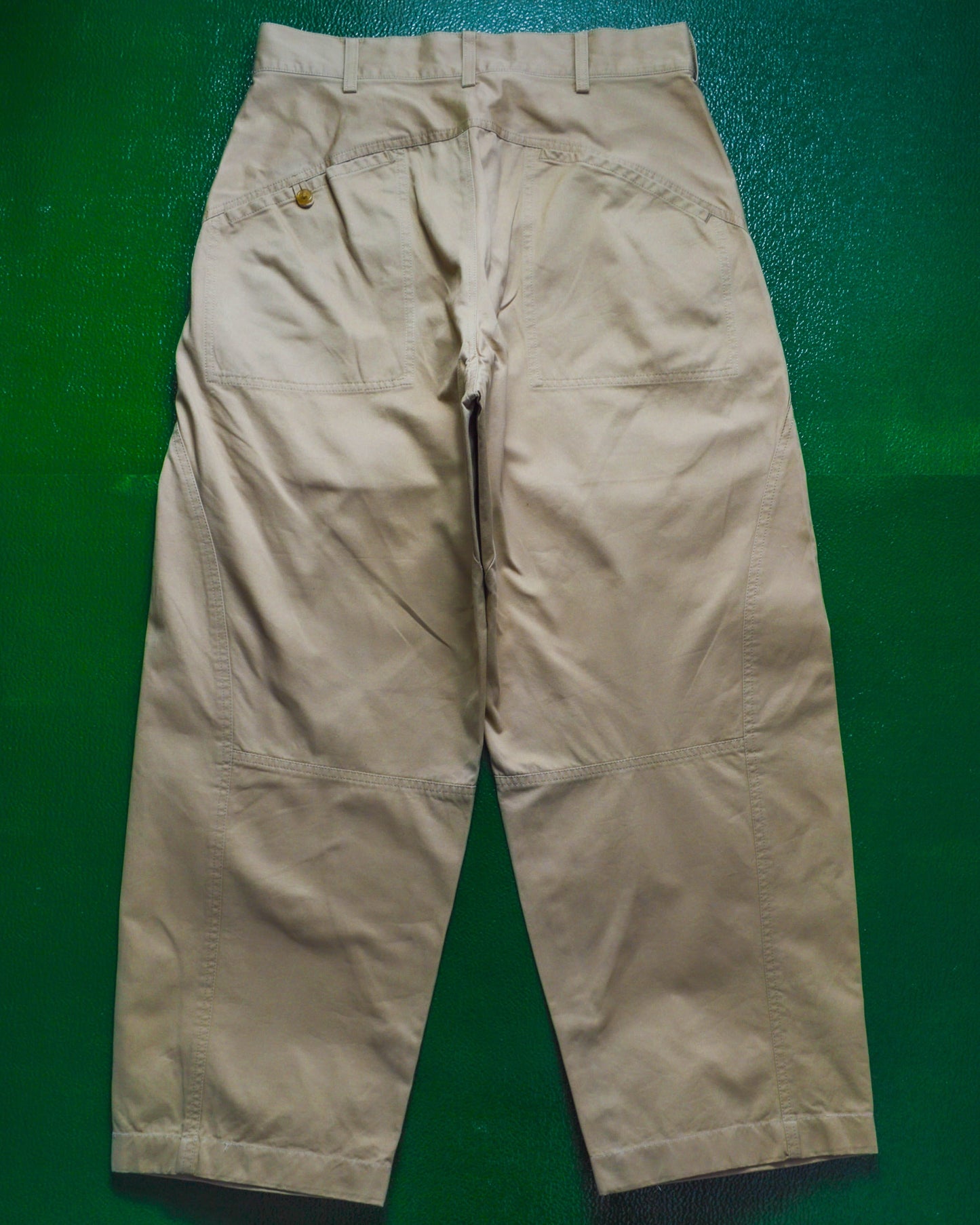 yohji yamamoto Curved Multi-Panel Beige Pants (30~32)