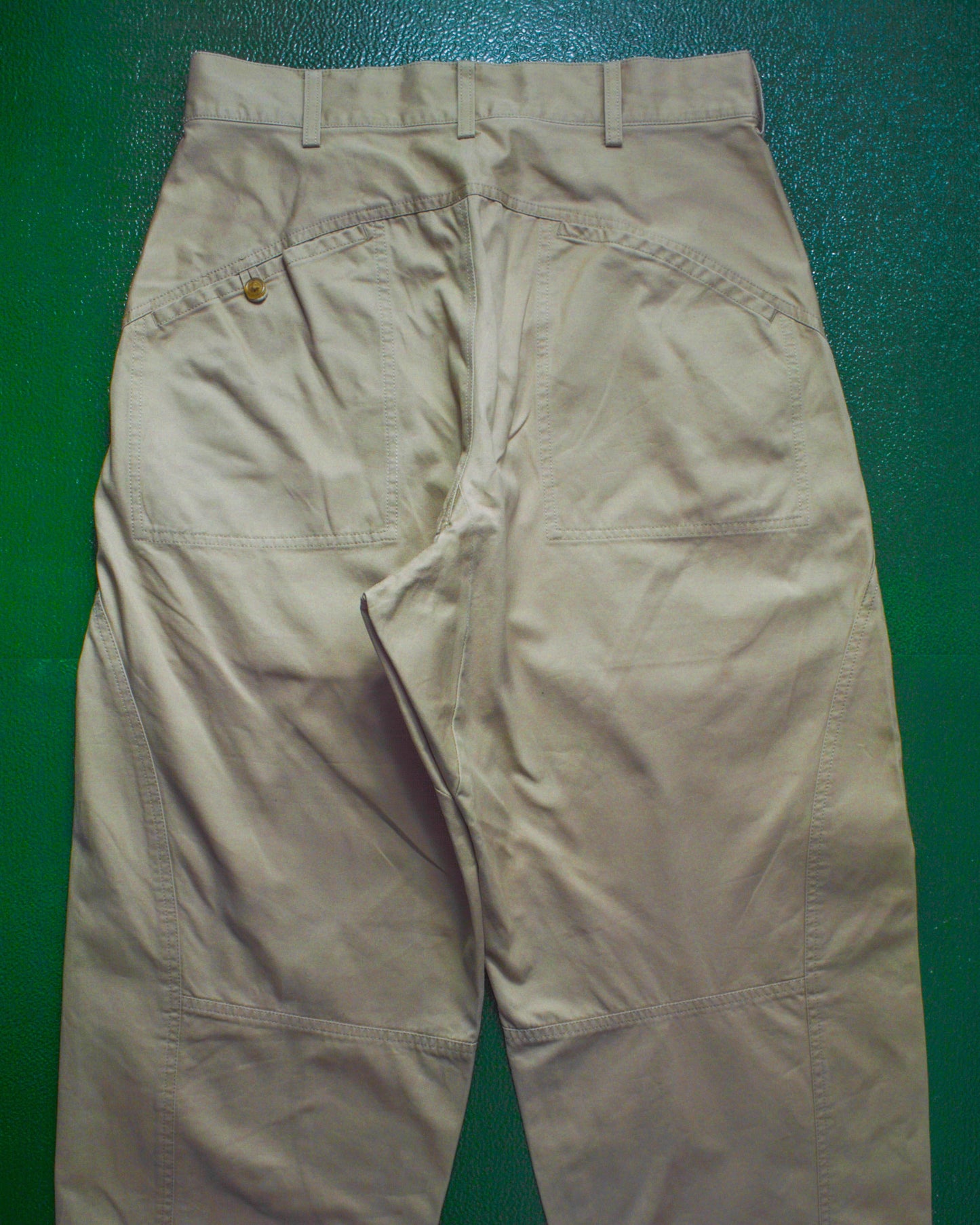 yohji yamamoto Curved Multi-Panel Beige Pants (30~32)