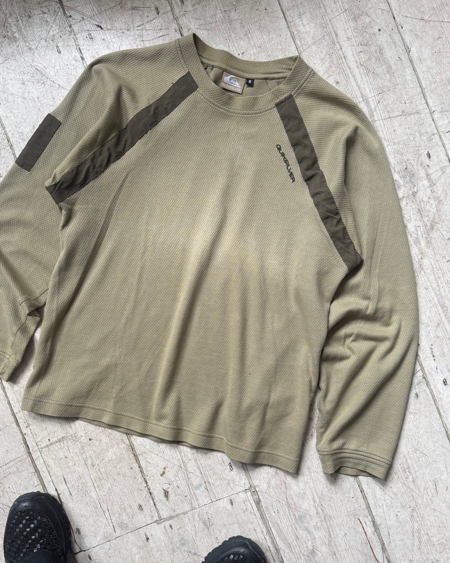 Jersey Shoulder Seam Taped Longsleeve Top (S~M)