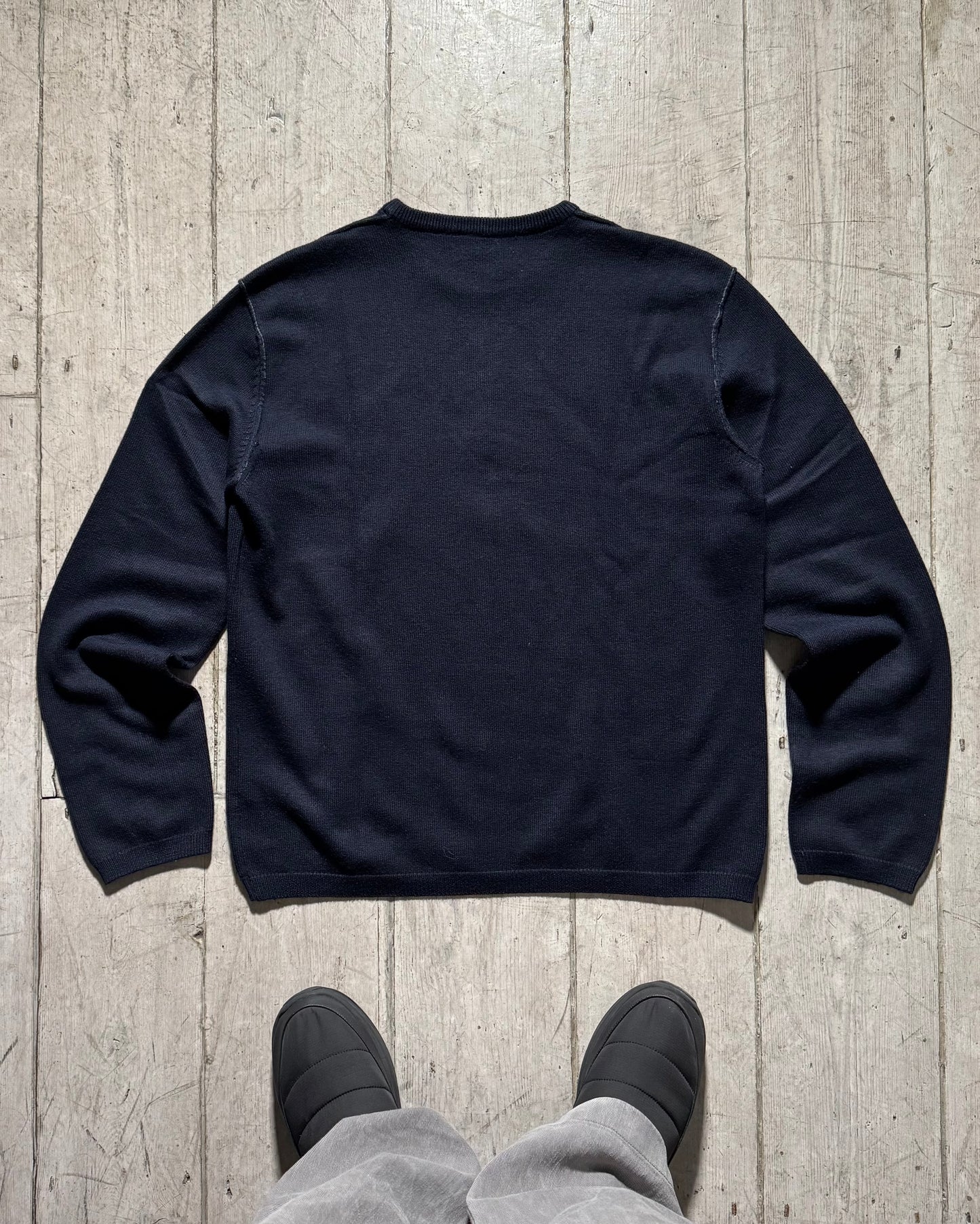 Early 2000s Navy Centre Seam Jumper (~M~)