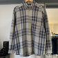 90s Woven Check Heavyweight Flannel /  Overshirt Shirt  (~L~)