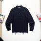 AW89 Navy Collared Button Up Knit Jumper (~M~)