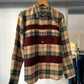 2002 Plaid Burgundy Wool Panel Shirt  (~M~)