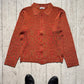 AW1997 Warm Wavy Pattern Knit Zip Up Sweater (L)