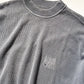 90s Washed Process Grey Tonal Ribbed Jumper (~L~)