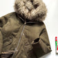 Spring 2000 Faux Fur  Face Full Zip Parka Jacket (~M~)