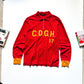 2005 Vintage Americana Sportswear Inspired Spellout Quarter Zip Long Sleeve Polo (S~M)
