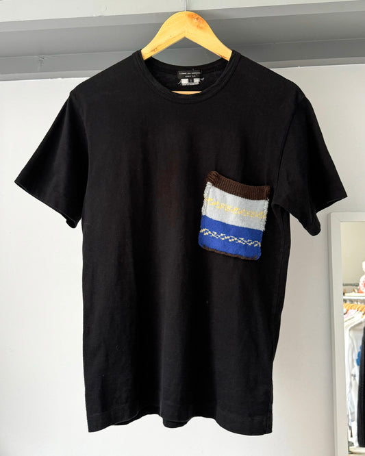 2009 Wool Knit Patch Pocket T-shirt (S)