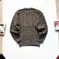AW86 Grey Vertical Striped Knit Sweater / Jumper (~L~)