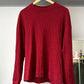 Blood Red Crinkle Process Sweatshirt / Jumper (~L~)