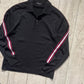 2005 Red Side Stripe Black Longsleeve Polo Top(S)