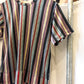 1999 Trompe-L’oeil Scanned Woven Print Technique Striped / Top (~M~)