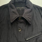 2002 Homme Textured Needle Punch Style Tonal Black Work Jacket (~M~)