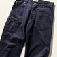 90s Washed Navy Front Carpenter Style Detail Pants  (30~32)