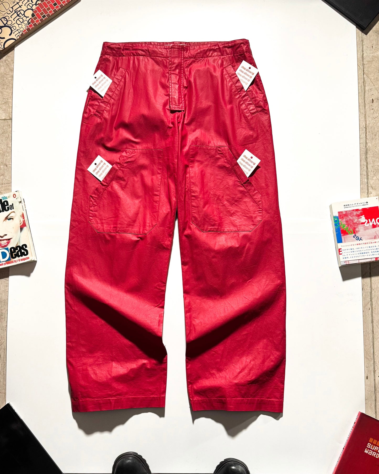 Early 2000s Equipment For Legs Coated Multi Pocket Trousers (32~34)