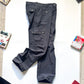 Early 2000s Washed Navy Asymmetrical Patch Pocket Cargo Pants (31~33)