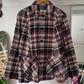 Plaid Button Up Lightweight Work Jacket (~L~)