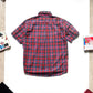 Plaid Quarter Button Up Shirt (M~L)