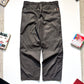 Early 2000s Shimmer Waxed Grey Asymmetrical Zip Cargo Pants (34~36)