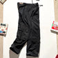 Early 2000s Washed Black Panelled Adjustable Waist Cargo Pants  (31~34)