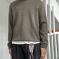 Organic Textured Olive Brown Knit Jumper  (~M~)