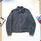 2000s Cold Grey Moleskine  Asymmetrical Detachable Fleece Collar Moto Jacket (~M~)