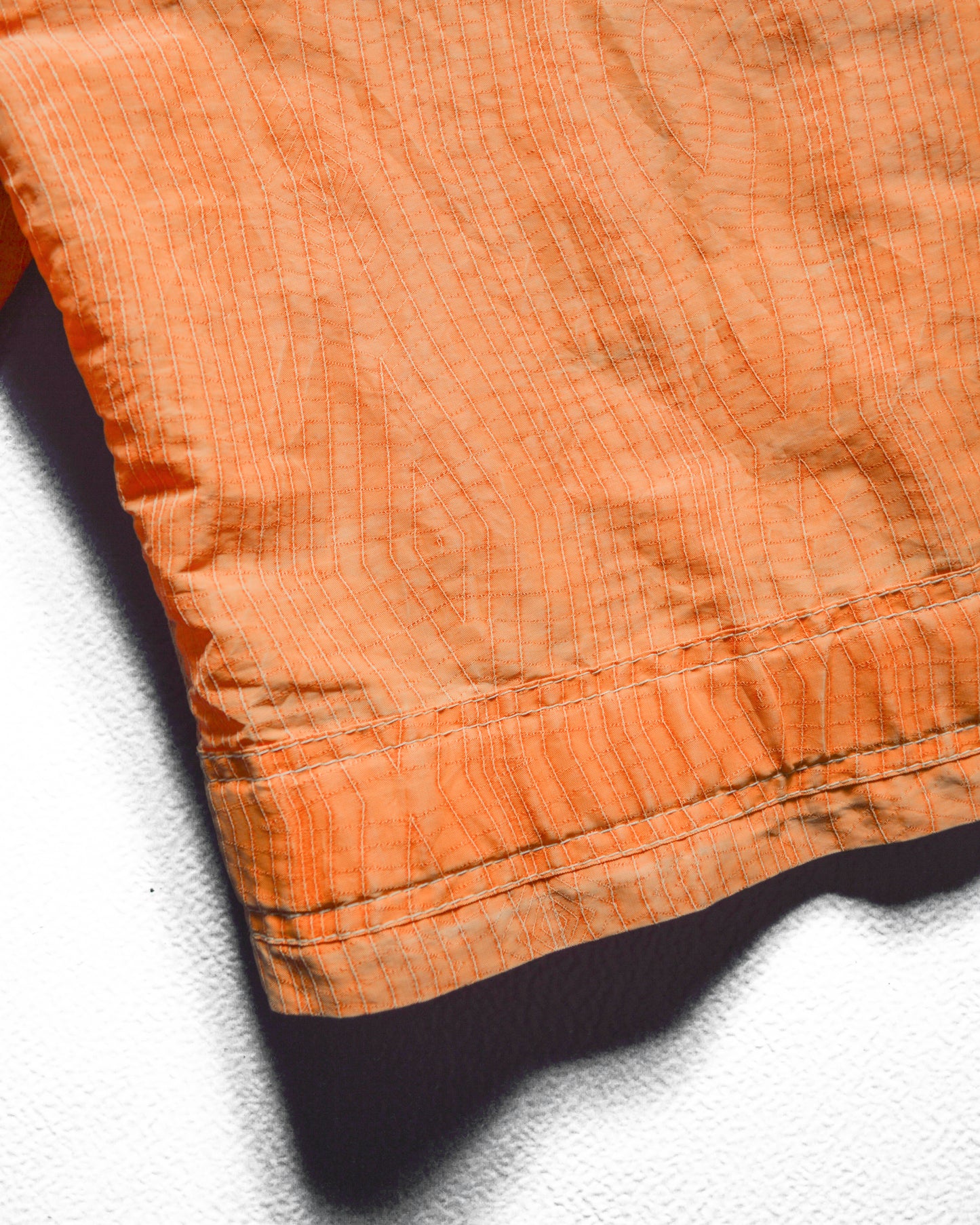 2005 Orange Grain Stitch Pattern Parachute Jacket (~XL~)