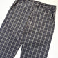 90s Washed Navy Check / Grid  Pants (29~31)