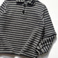 Early 2000s Black Grey White Chunky Knit Pullover (~M~)