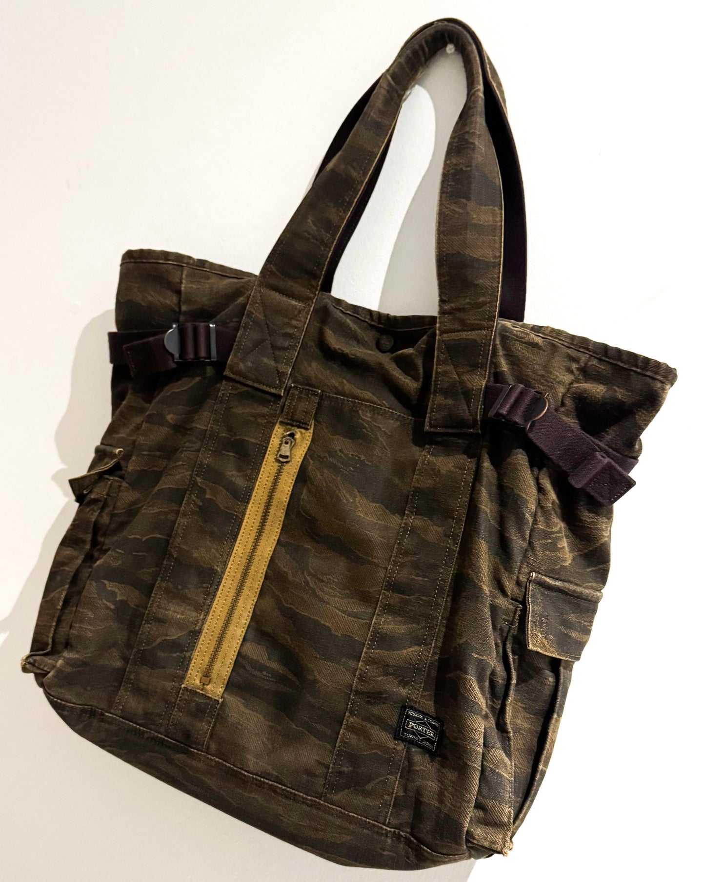 Tiger Camo Canvas Tote Bag (~OS~)