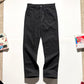 Early 2000s Tonal Jacquard Striped Slim Jeans (28~29)