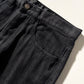 Early 2000s Tonal Jacquard Striped Slim Jeans (28~29)