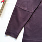 2000s Muted Egg Plant Tone Minimal Quarter Zip Long Sleeve Polo (~M~)