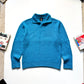 Early 2000s Vivid Blue Collared Chunky Ribbed Knit Jumper (~L~)
