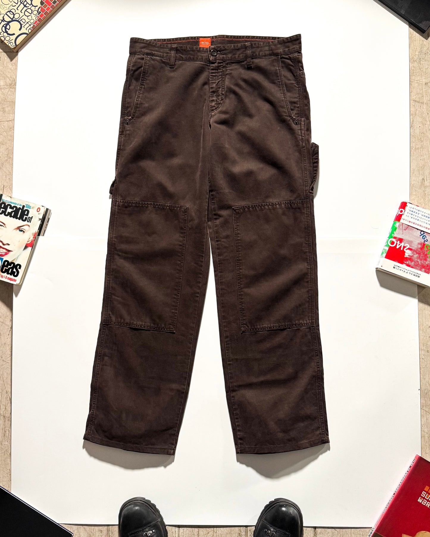 Early 2000s Brown Double Knee Carpenter Style Pants (32~34)