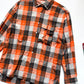 1999 Orange Plaid  Parasite Pocket Button Up Shirt (~L~)