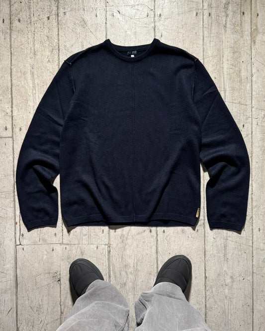 Early 2000s Navy Centre Seam Jumper (~M~)