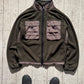 Nylon Cargo Panelled Olive Brown Fleece (~L~)