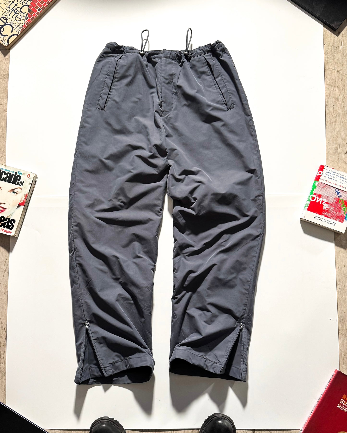 Early 2000s Clean Grey Tech Pants (33~36)