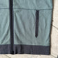 Spring 2001 Tonal Washed Blue / Grey Zip Up Jersey Top (~M~)