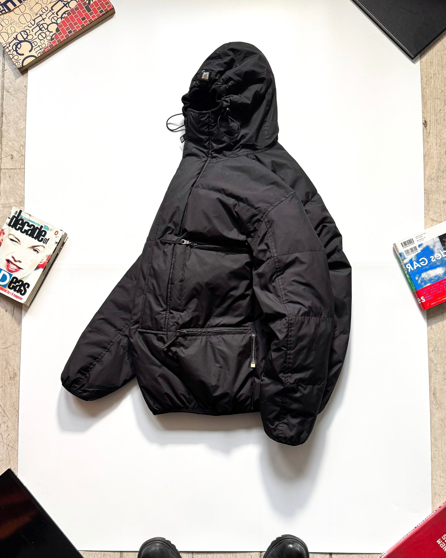 Extreme Weather Style High Neck Ninja Pullover Puffer Jacket  (~L~)