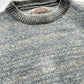 90s Heather Blue Pattern Knit Jumper (~M ~ )