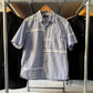 2003 Blue Gingham Logo Check Shirt  (M~L)